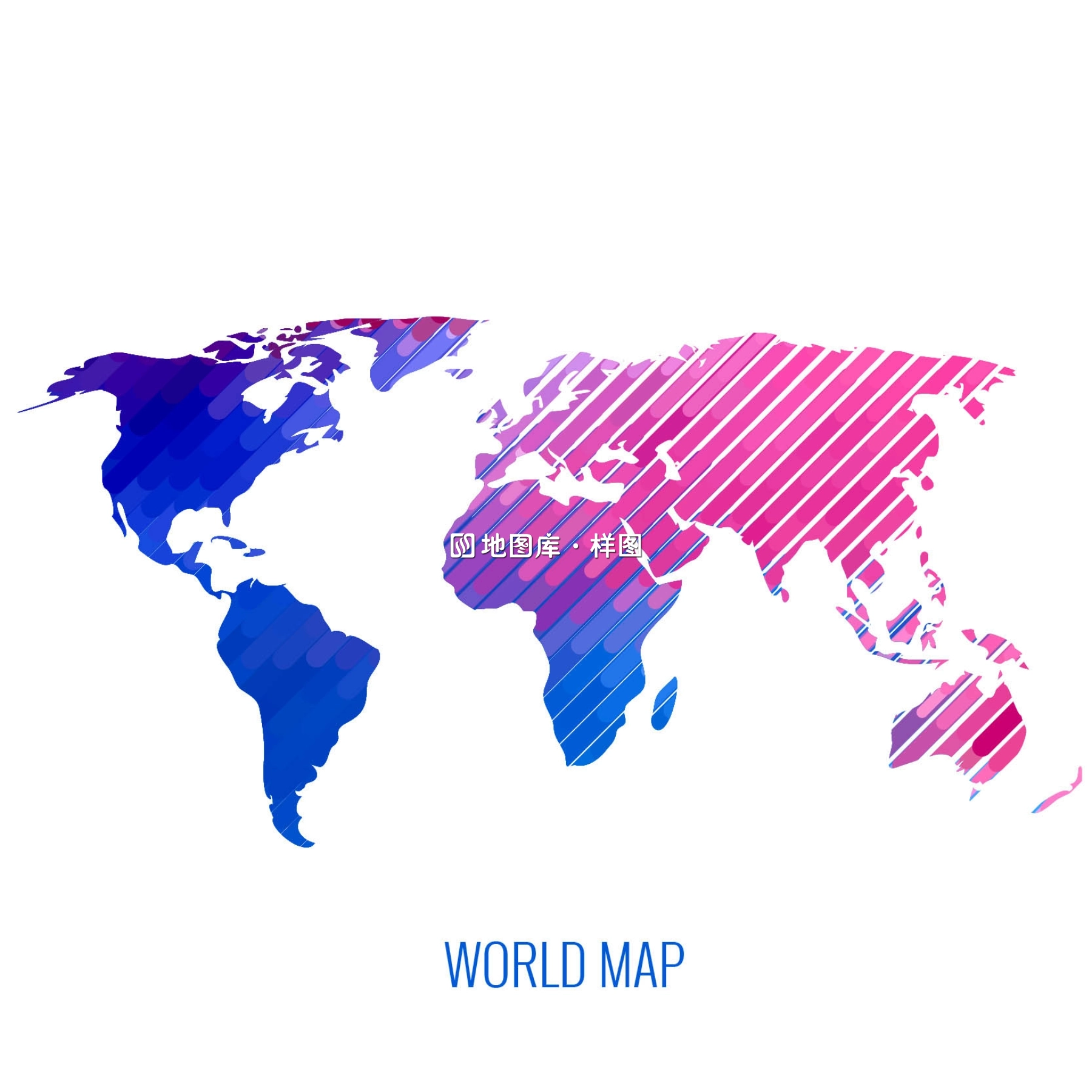 六种风格世界矢量地图概念地图示意地图_图4