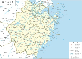 浙江地图_浙江省政区图高清版大图