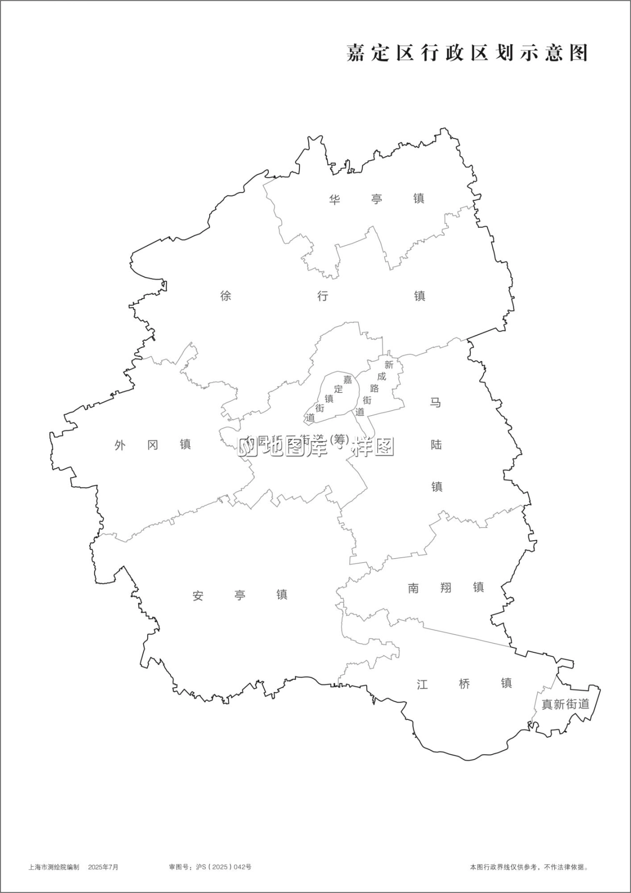 上海嘉定区行政区划示意地图_图1