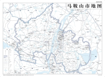 安徽马鞍山市地图基本要素和政区版地图