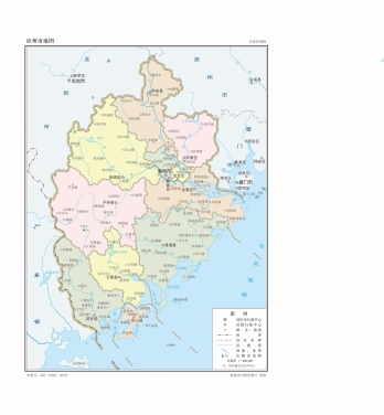 福建漳州市矢量地图全图可放大