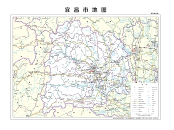 湖北宜昌地图高清矢量全图_可放大可编辑