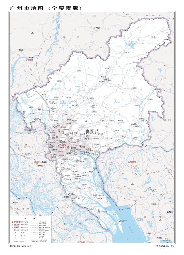 广东广州市地图_广东广州区域划分地图_图2