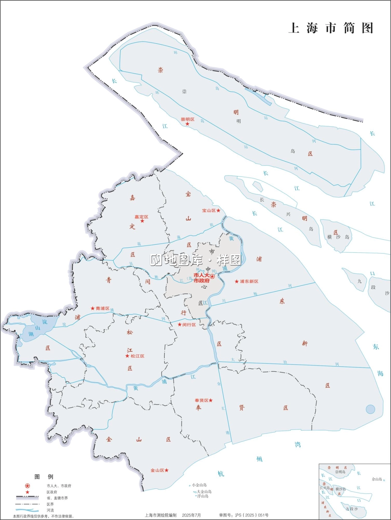 上海行政区划示意地图_图3
