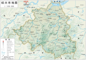 绍兴地图_浙江绍兴市地形地图高清版大图