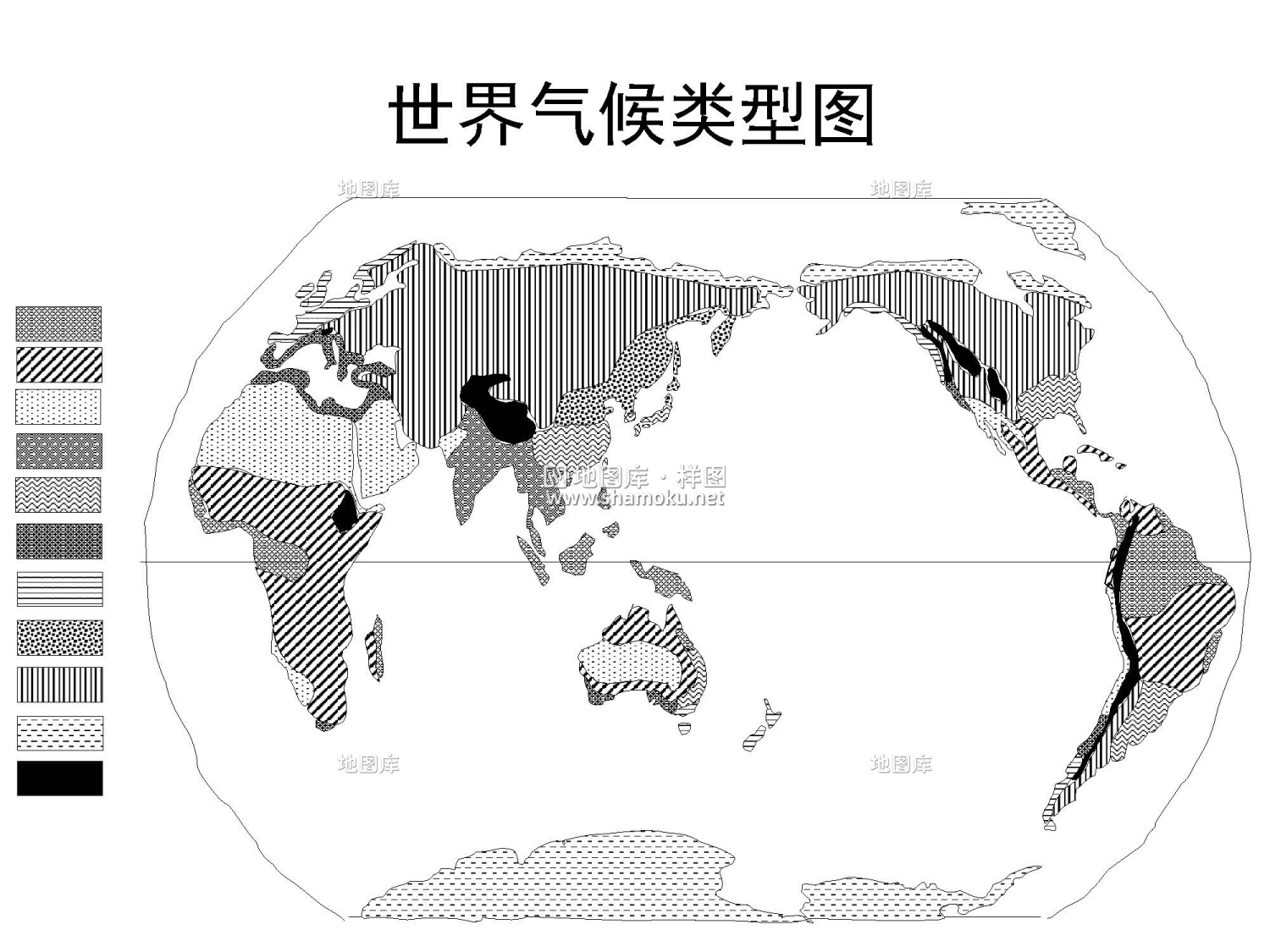 世界空白地图大全(62张高清版可直接打印)_图3