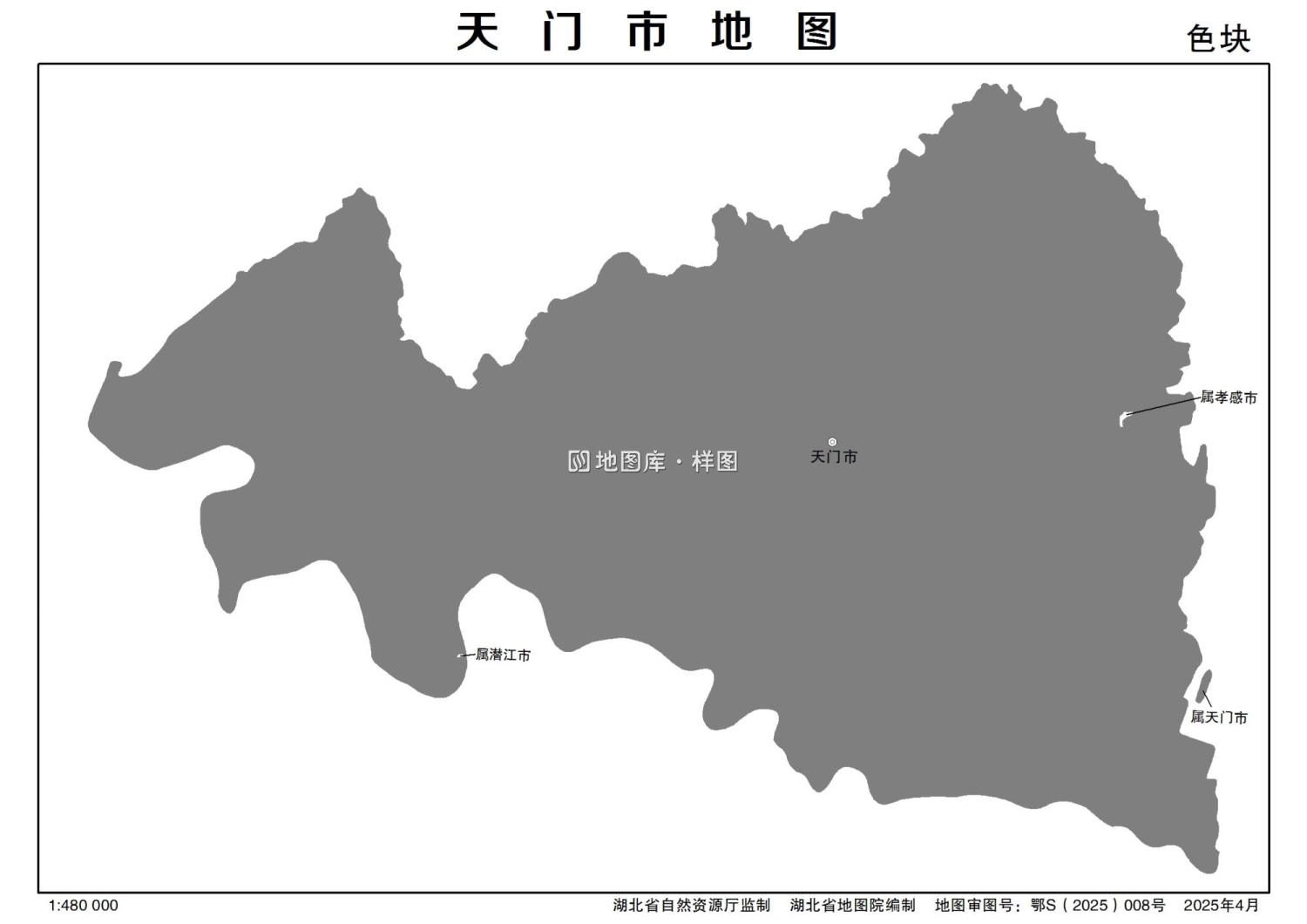 湖北天门市矢量地图最新电子版源文件下载_图5