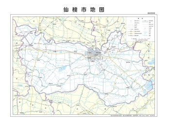 湖北仙桃市地图详细高清版大图