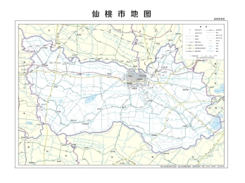 湖北仙桃市地图详细高清版大图