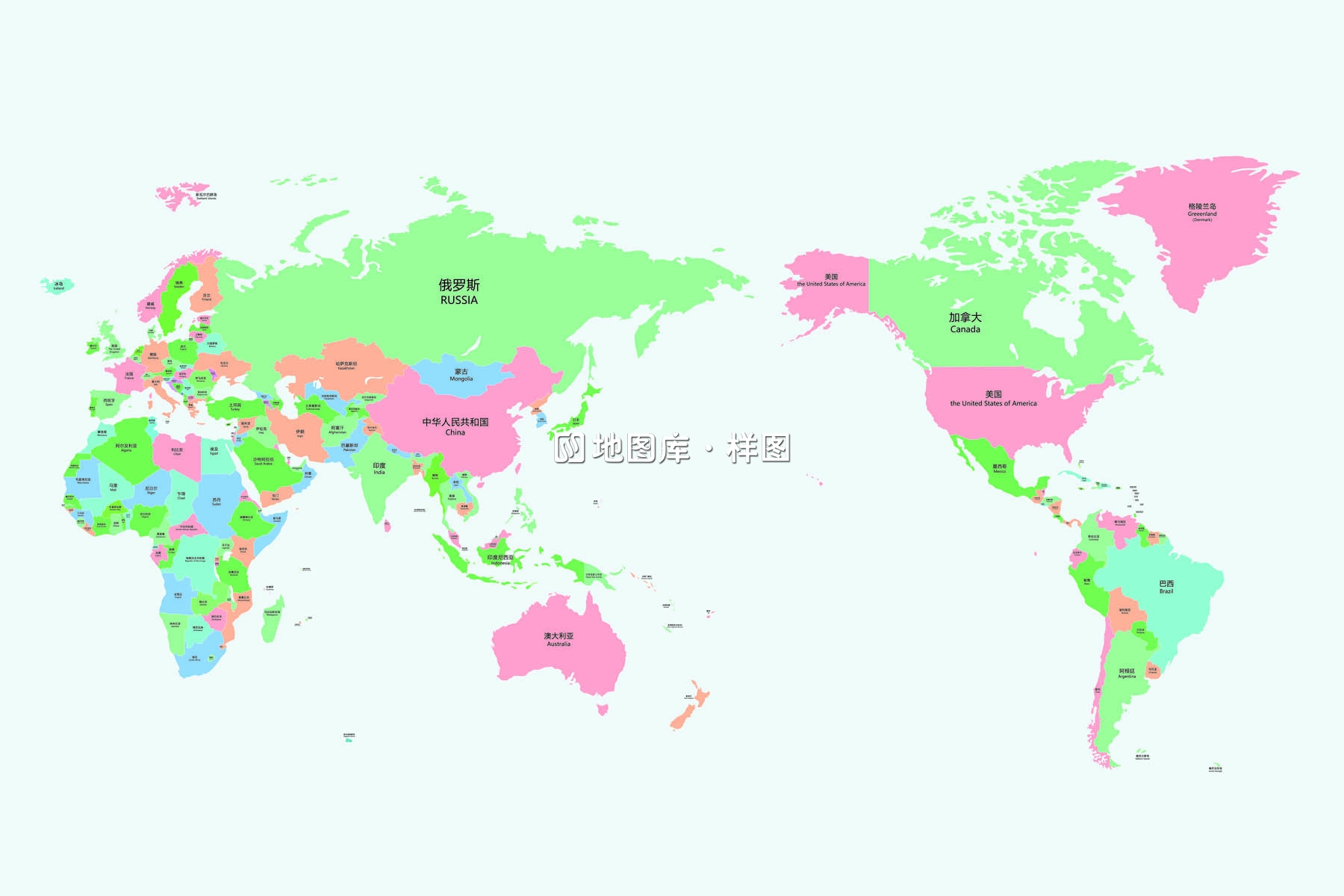 世界地图矢量源文件（包含cdr、ai、jpg格式）可放大下载_图1