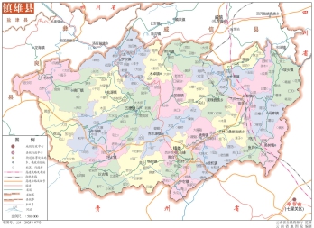 云南昭通镇雄县eps矢量地图下载