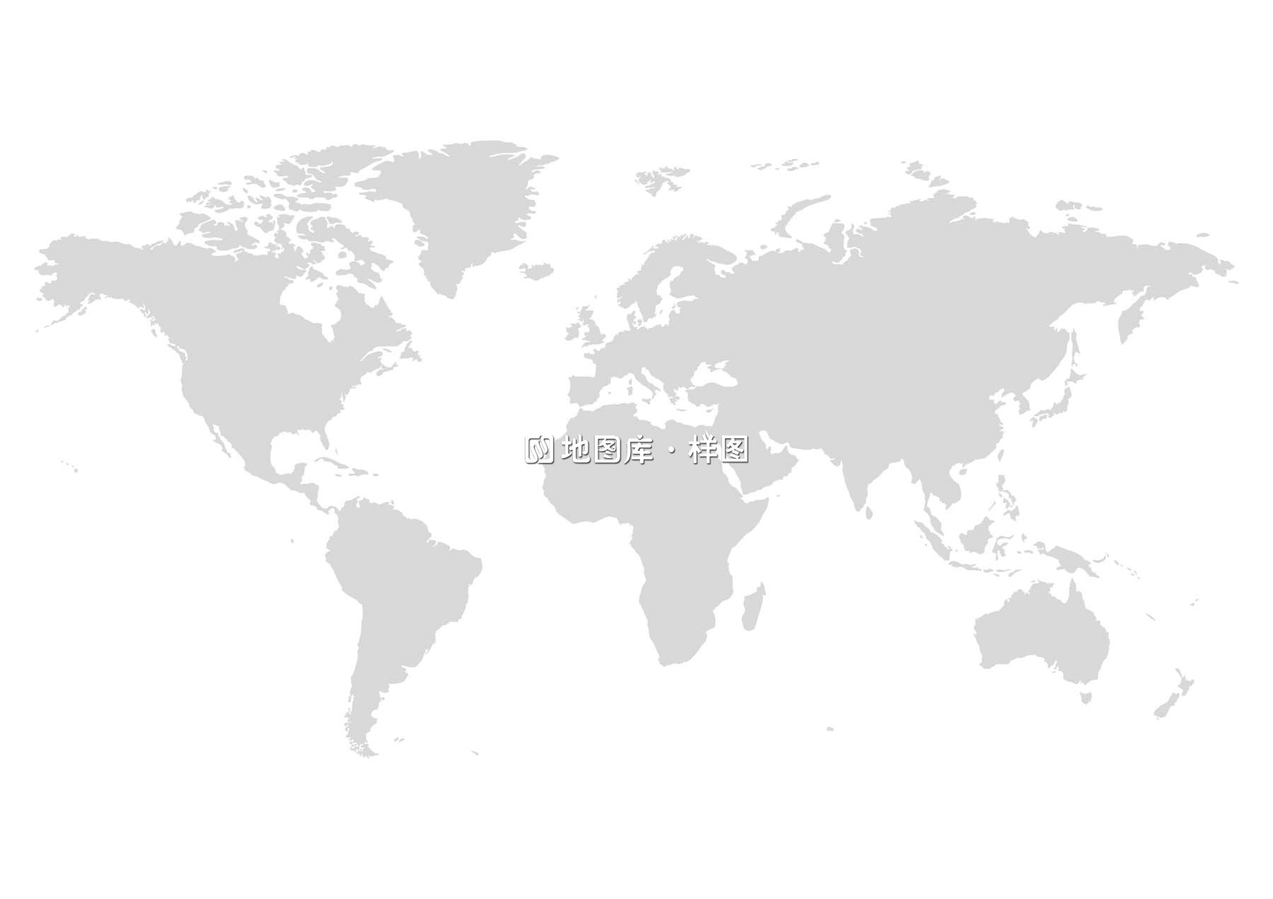 世界空白地图大全(高清可直接打印)_图2