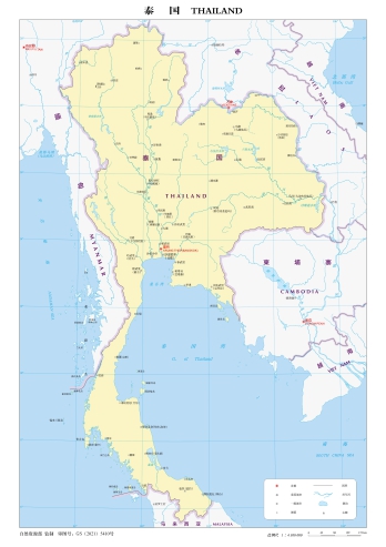 泰国地图中文版_泰国地图高清版大图