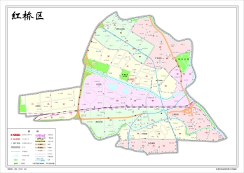 天津红桥区地图下载_红桥区标准地图下载