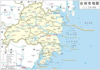 台州地图_浙江台州市政区地图高清版大图