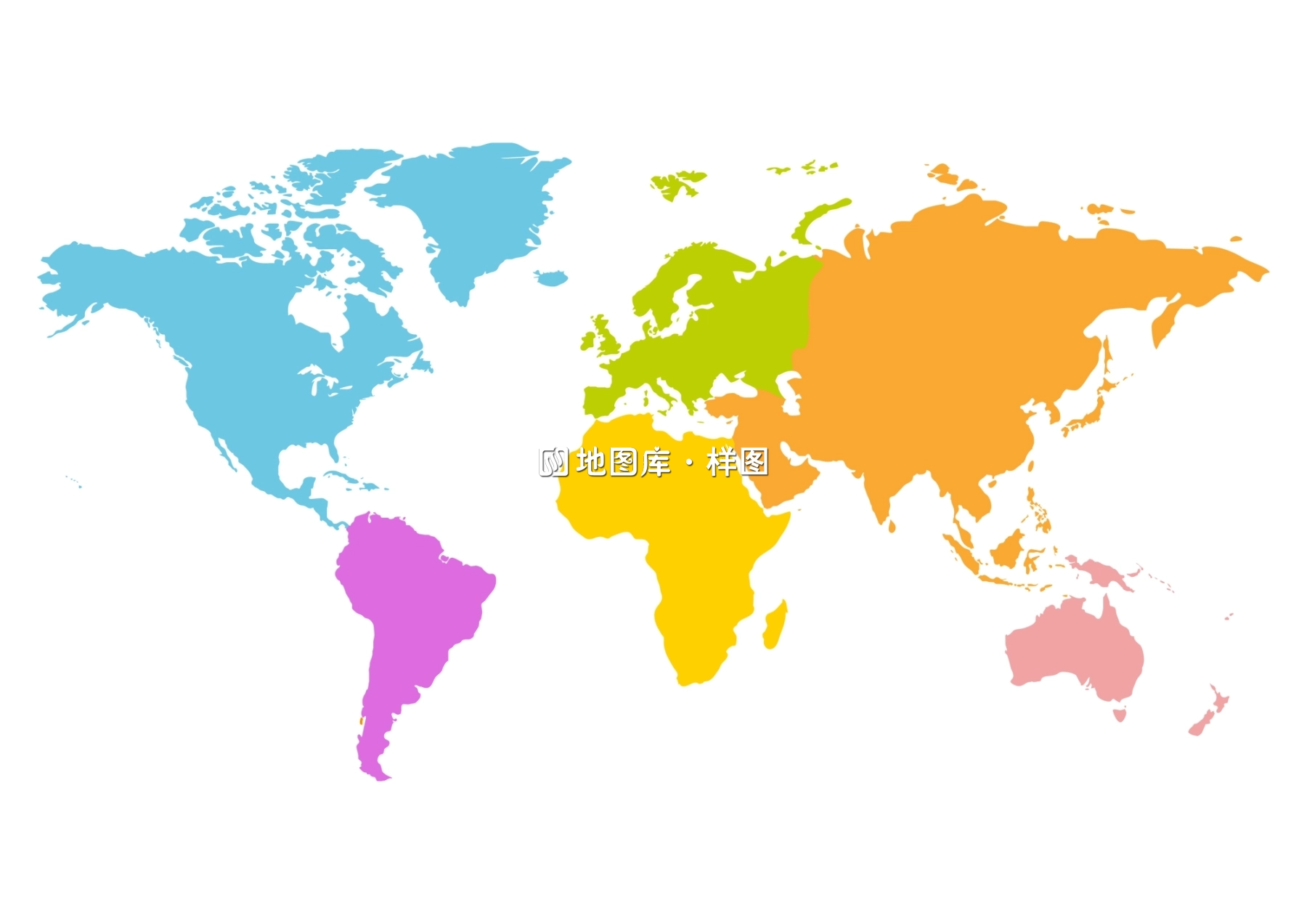 世界空白地图大全(高清可直接打印)_图3