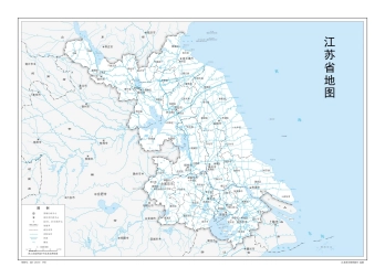 江苏省地图-水系版
