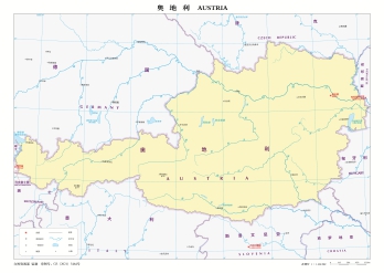德国奥地利地图高清中文版