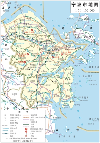宁波地图_浙江宁波市全要素地图高清版大图