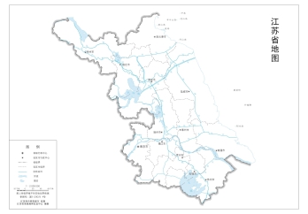 江苏地图无邻区示意图