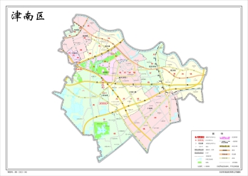 天津津南区地图下载_津南区标准地图下载