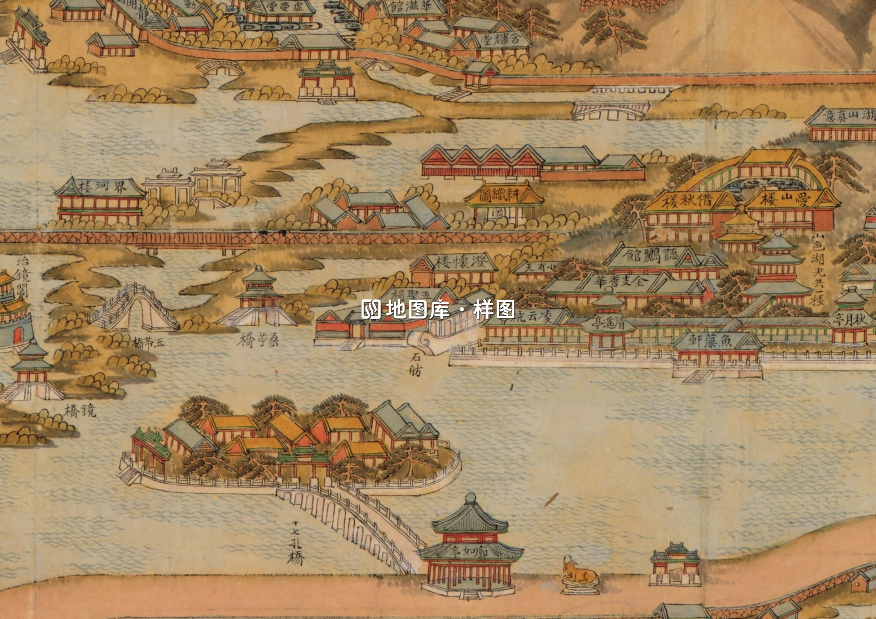 1888年北京颐和园八旗兵营地图_图3