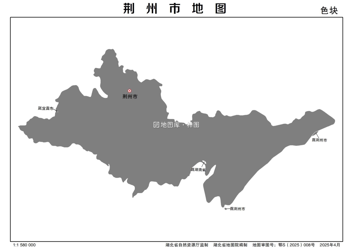 湖北省荆州市多类型新版矢量地图批量下载_图5