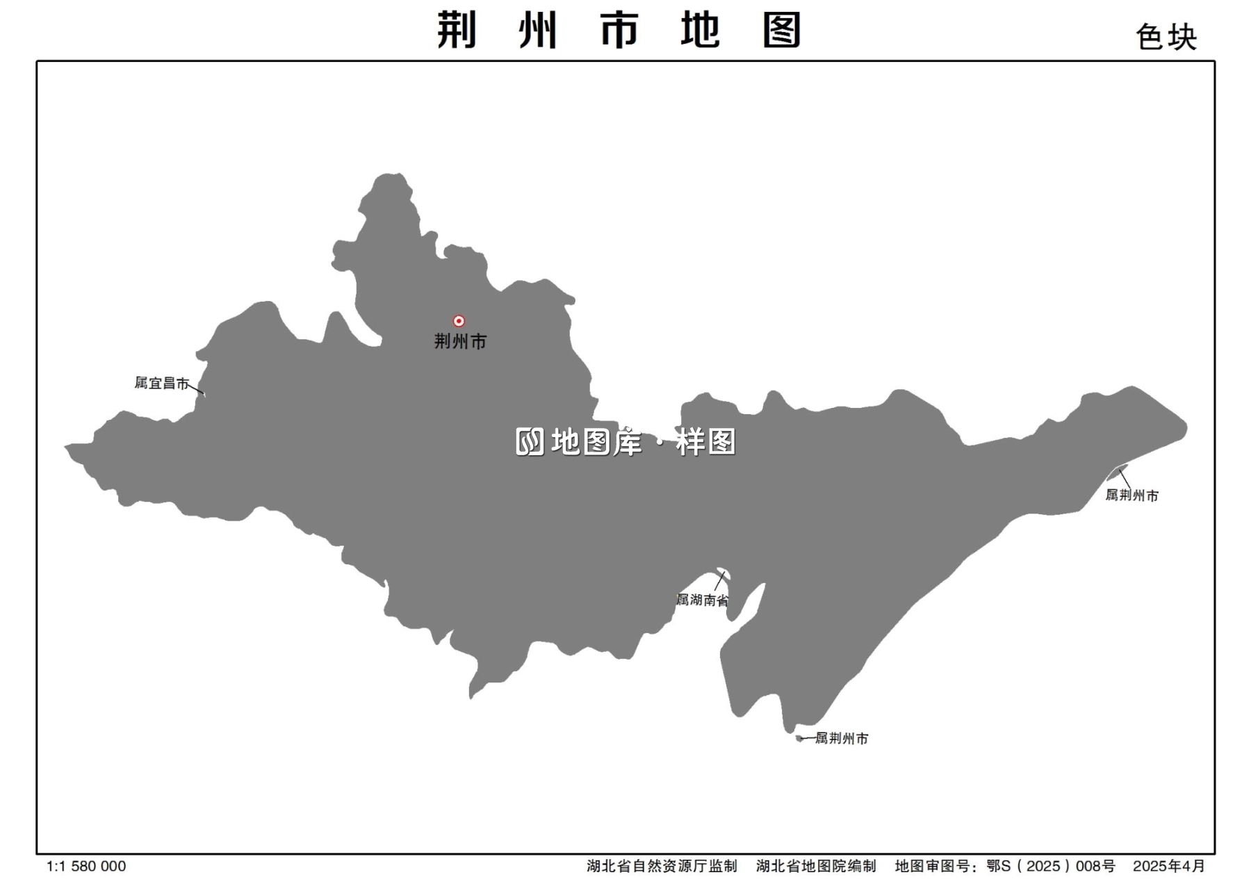 湖北省荆州市多类型新版矢量地图批量下载_图5