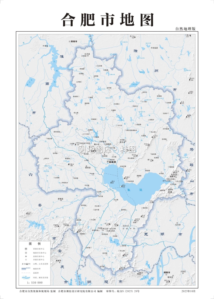 安徽合肥市地图_基本、交通、旅游、政区、自然地理地图_图5