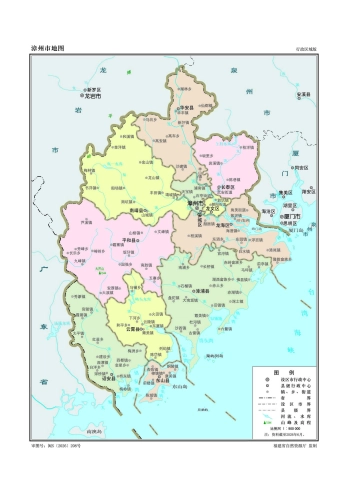 福建漳州市矢量地图全图可放大