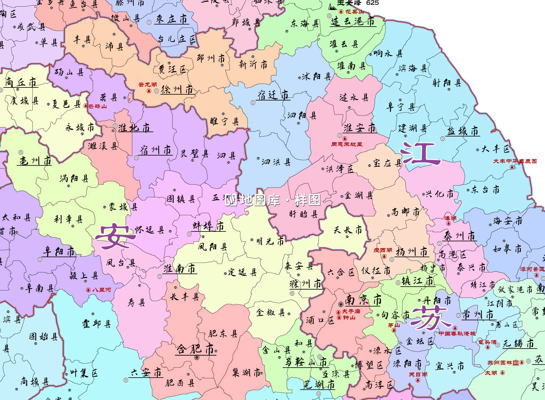 中国县级地图全图矢量高清版可编辑修改_图2