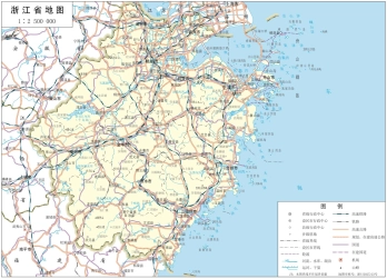 浙江地图_浙江省交通图高清版大图