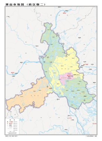 广东佛山市地图_广东佛山区域划分地图