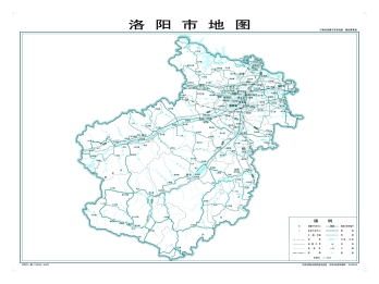 洛阳地图高清版大图免费下载 - 含最新EPS矢量源文件