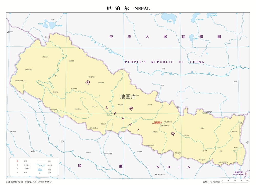 尼泊尔地图中文版全图_尼泊尔地图高清大图_图1
