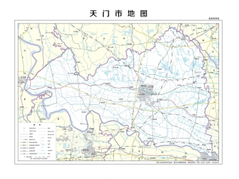 湖北天门市矢量地图最新电子版源文件下载