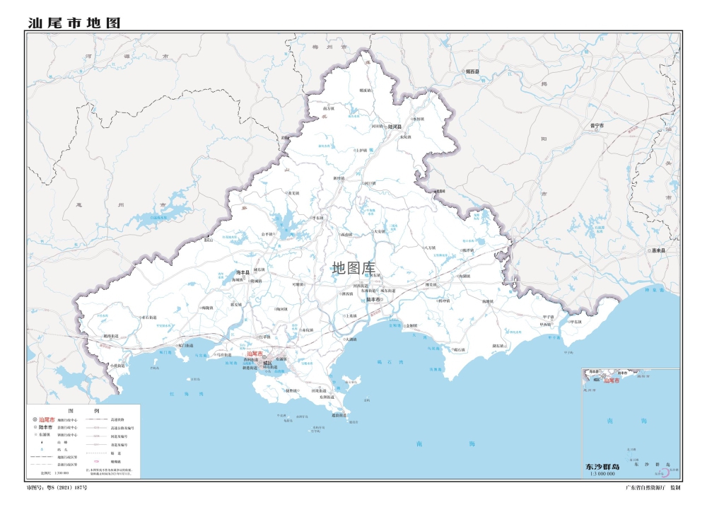 广东汕尾地图高清版_汕尾地图详细地图_图2