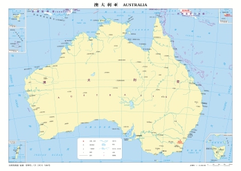 澳大利亚地图中文版_澳大利亚地图全图高清版