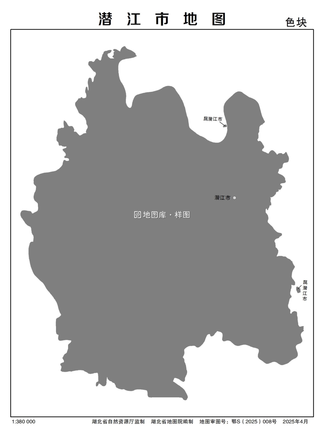 湖北省潜江市多类型新版矢量地图批量下载_图5