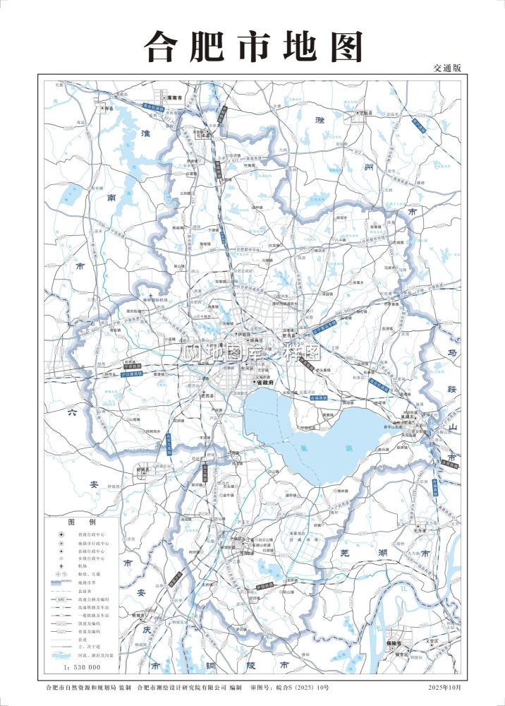 安徽合肥市地图_基本、交通、旅游、政区、自然地理地图_图2