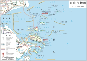 舟山地图_浙江舟山市全要素地图高清版大图