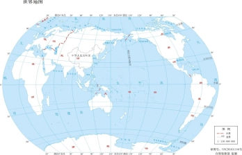世界地图-州界版