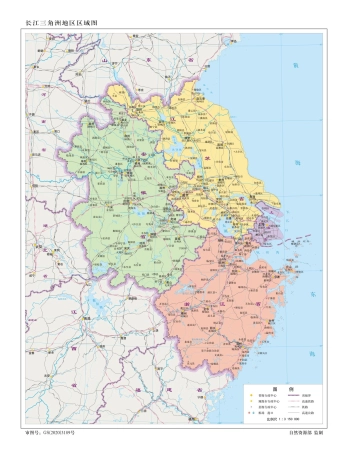 长江三角洲地区地图_长江三角洲地理位置