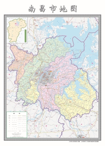 江西南昌市行政区划地图高清版详细大图