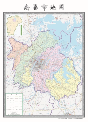 江西南昌市行政区划地图高清版详细大图