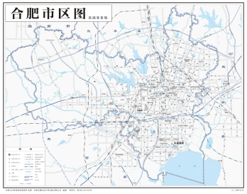 安徽合肥市市区地图_基本、示意、政区、自然地理地图
