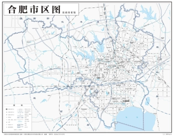 安徽合肥市市区地图_基本、示意、政区、自然地理地图