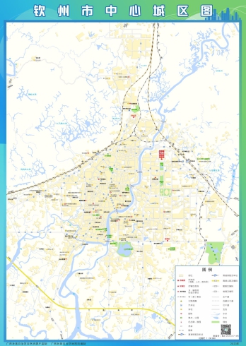 广西钦州市地图高清详细版大图