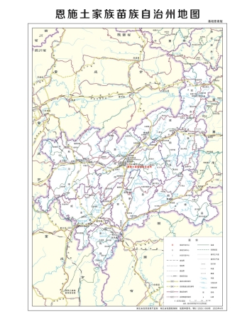 湖北省恩施州多类型新版矢量地图批量下载