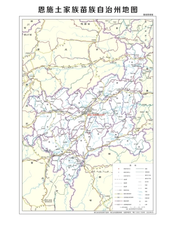 湖北省恩施州多类型新版矢量地图批量下载